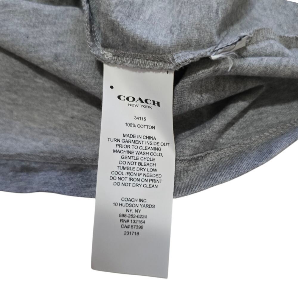 Coach Graffiti Hip Hop T-Shirt Grey Pink Size Large - Picture 6 of 8